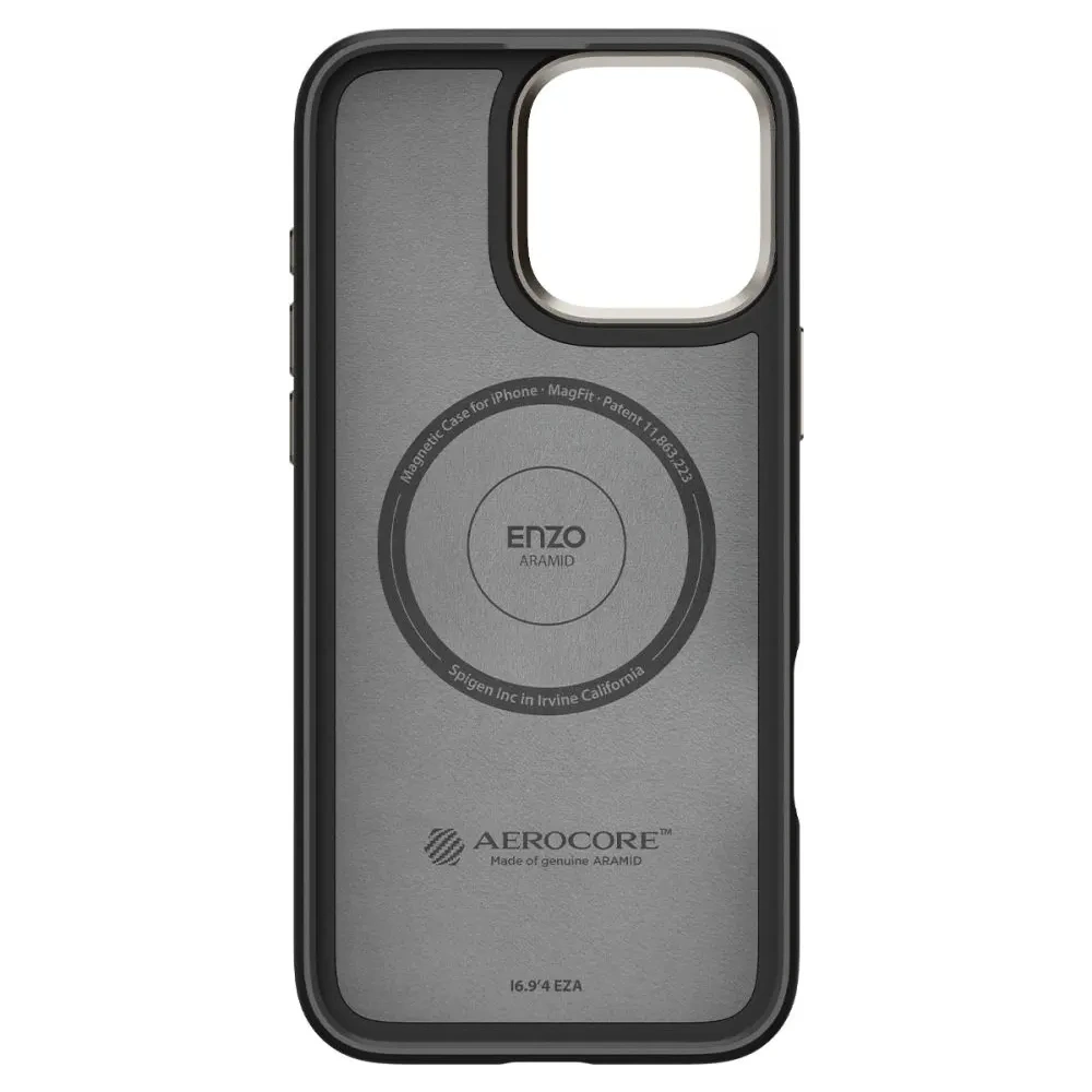 Hurtownia GSM - Spigen Enzo Aramid Mag MagSafe Apple iPhone 16 Pro Max Černá/přírodní - SPN16349 - {ean13} - Hurt