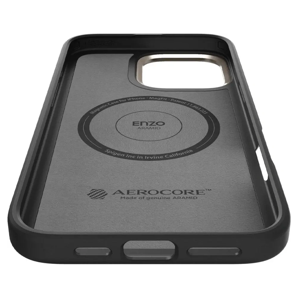 Wholesale Spigen Enzo Aramid Mag MagSafe Apple iPhone 16 Pro Max Black/natural - SPN16349 - {ean13} - Hurt