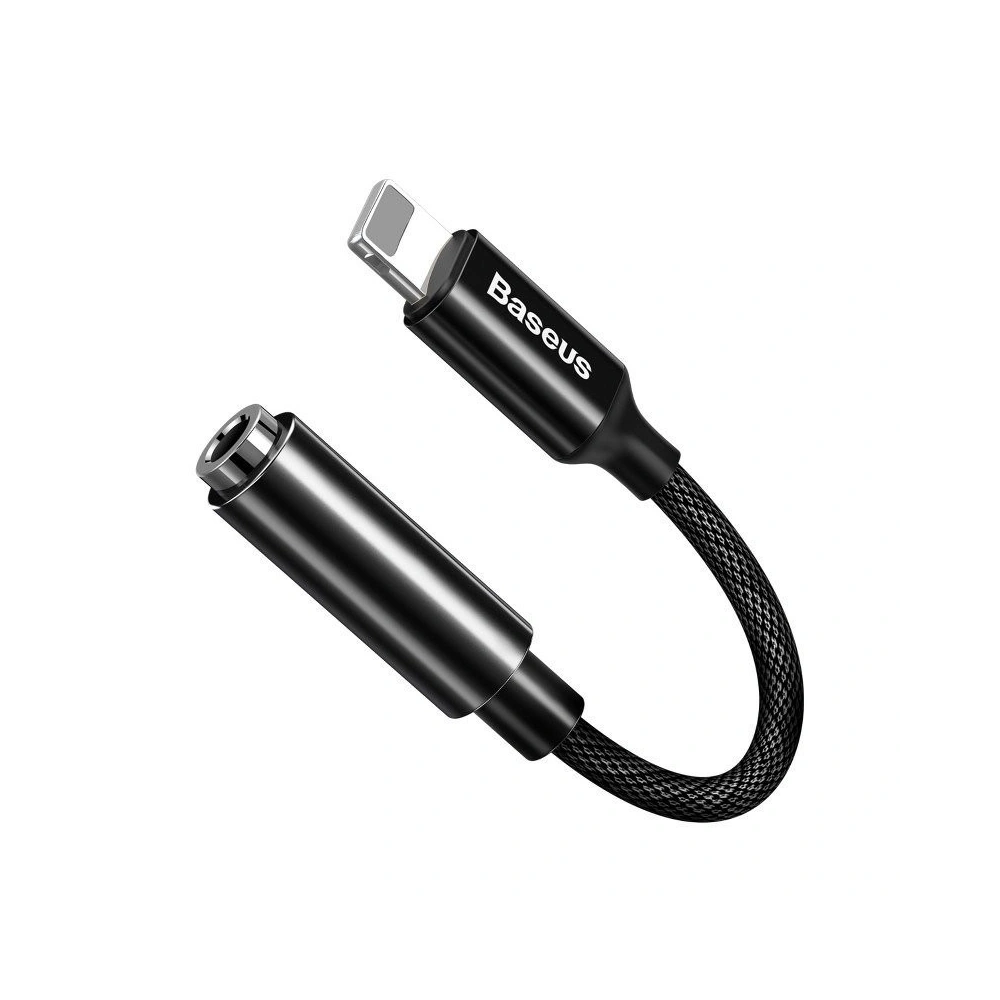 Hurtownia GSM - Adapter audio Baseus L3.5 Lightning do mini jack 3,5mm, DAC (czarny) - BSU998BLK - {ean13} - Hurt