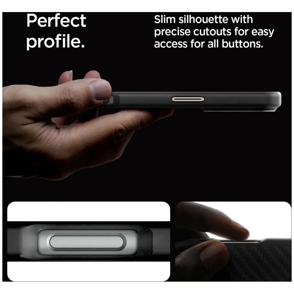 Wholesale Spigen Enzo Aramid Mag MagSafe Apple iPhone 16 Pro Max Black/natural - SPN16349 - {ean13} - Hurt