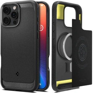 Etui Spigen Rugged Armor Mag MagSafe Apple iPhone 16 Pro Max Matte Black - iPhone 16 Pro Max - Spigen