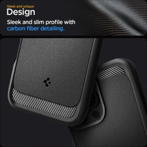 Etui Spigen Rugged Armor Mag MagSafe Apple iPhone 16 Pro Max Matte Black - iPhone 16 Pro Max - Spigen