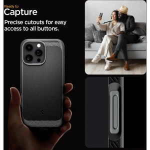 Etui Spigen Rugged Armor Mag MagSafe Apple iPhone 16 Pro Max Matte Black - iPhone 16 Pro Max - Spigen