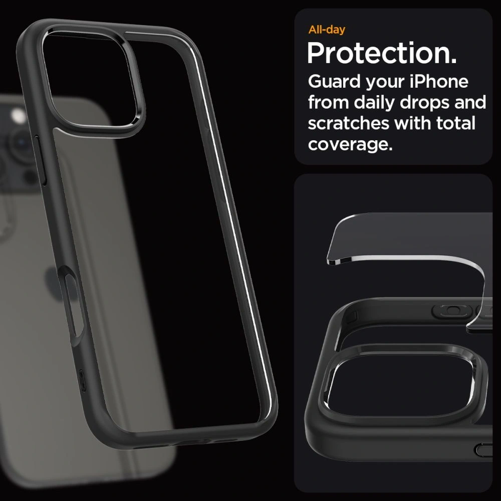Hurtownia GSM - Spigen Ultra Hybrid Apple iPhone 16 Pro Max Matt Schwarz - SPN16365 - {ean13} - Hurt