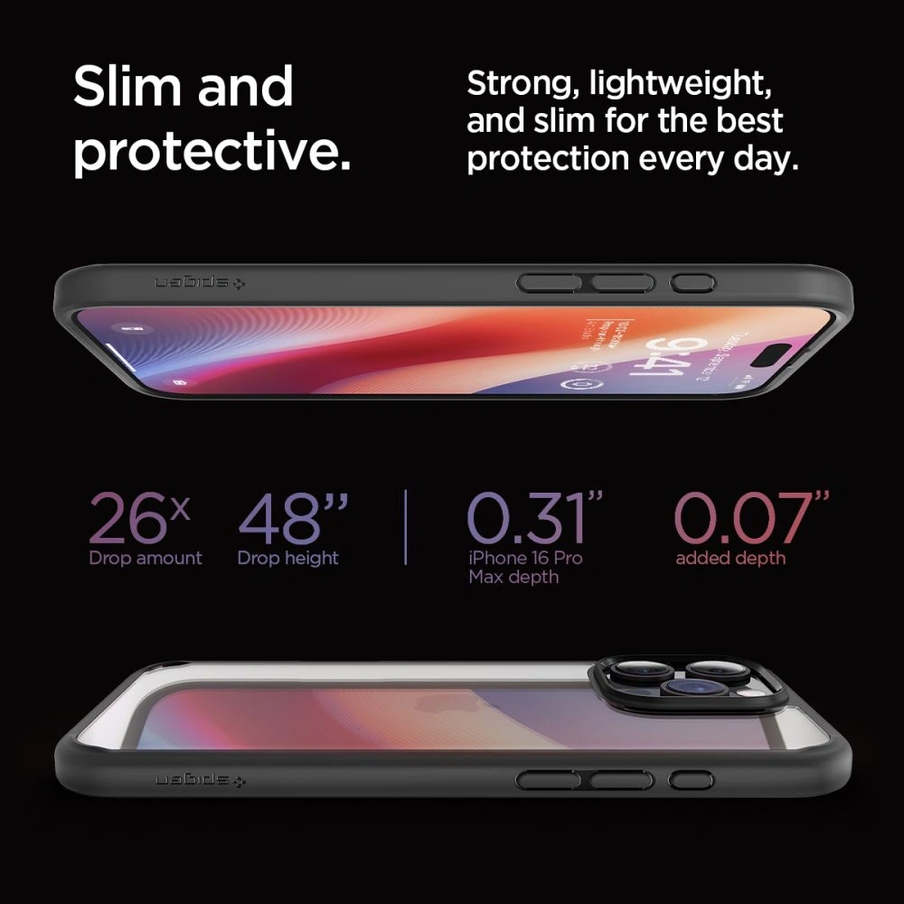 Hurtownia GSM - Spigen Ultra Hybrid Apple iPhone 16 Pro Max Matt Schwarz - SPN16365 - {ean13} - Hurt
