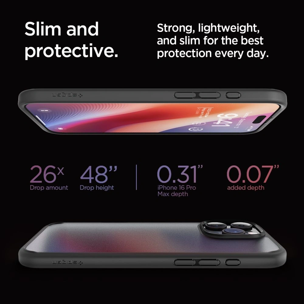 Wholesale Spigen Ultra Hybrid Apple iPhone 16 Pro Max Frost Black - SPN16367 - {ean13} - Hurt