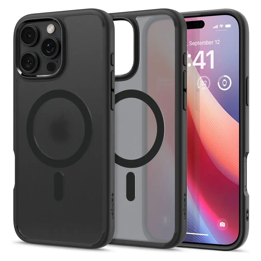 Wholesale Spigen Ultra Hybrid Mag MagSafe Apple iPhone 16 Pro Max Frost Black - SPN16373 - {ean13} - Hurt