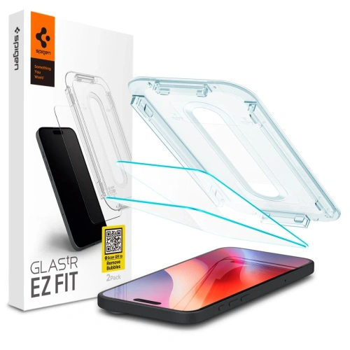 Szkło hartowane Spigen GLAS.tR ez Fit Apple iPhone 16 Pro Max Clear [2 PACK] - iPhone 16 Pro Max - Spigen