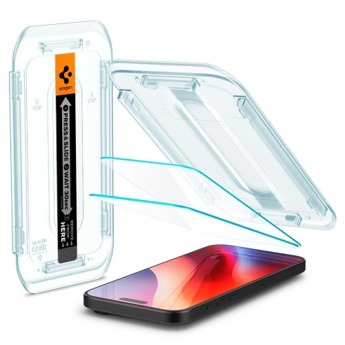 Szkło hartowane Spigen GLAS.tR ez Fit Apple iPhone 16 Pro Max Clear [2 PACK] - iPhone 16 Pro Max - Spigen