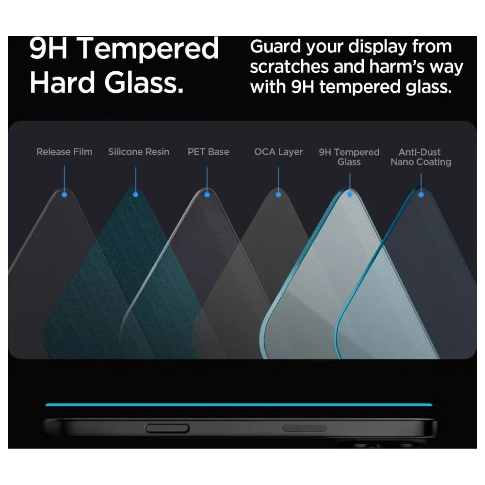 Hurtownia GSM - Spigen GLAS.tR ez Fit Apple iPhone 16 Pro Max Klar [2 PACK] - SPN16380 - {ean13} - Hurt