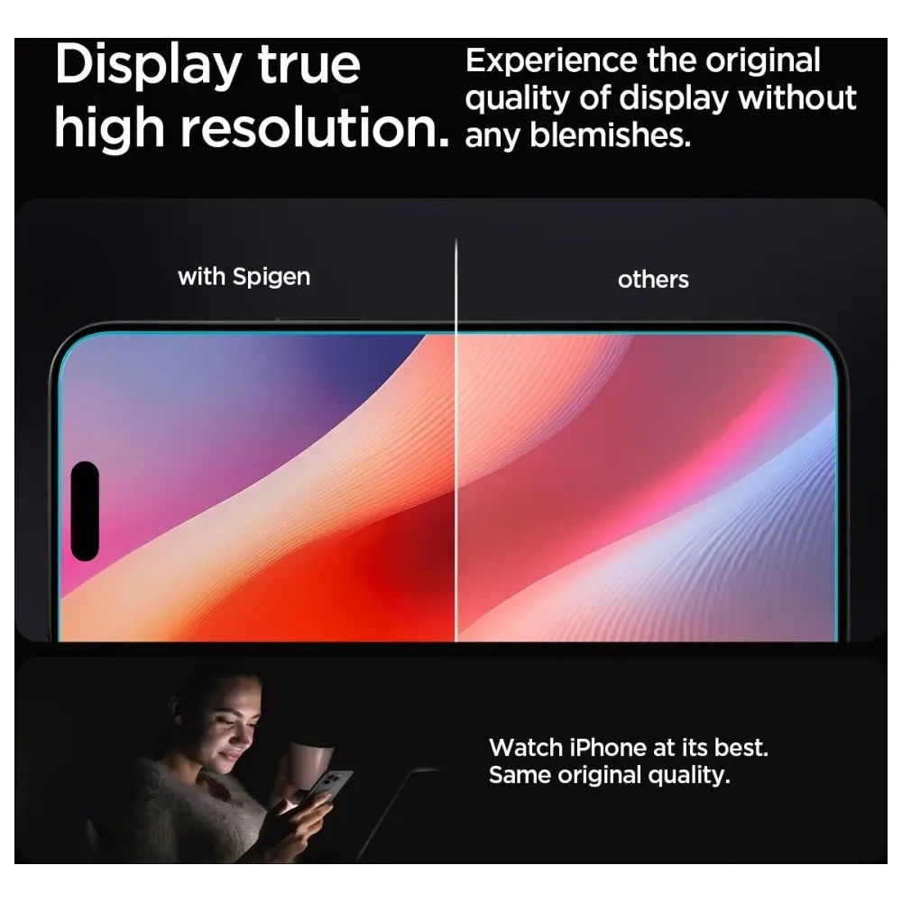 Hurtownia GSM - Spigen GLAS.tR ez Fit Apple iPhone 16 Pro Max Klar [2 PACK] - SPN16380 - {ean13} - Hurt