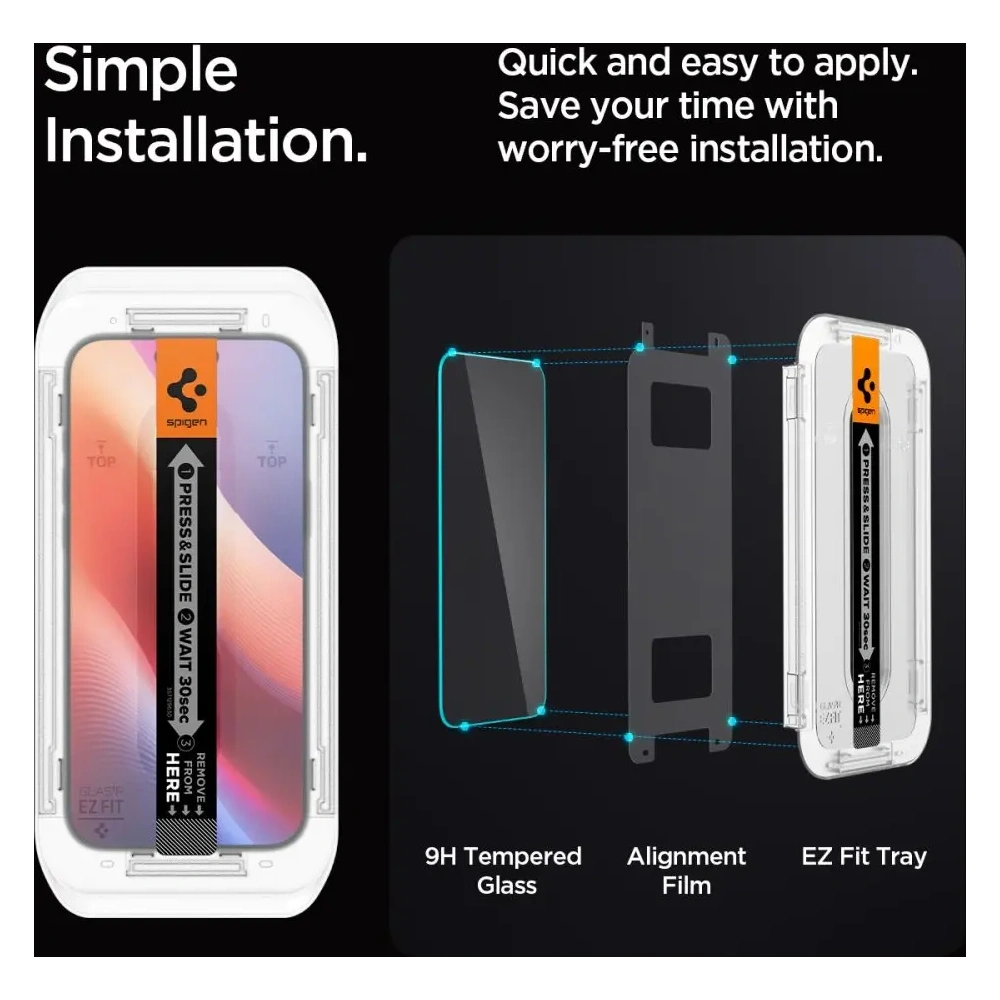 Hurtownia GSM - Spigen GLAS.tR ez Fit Apple iPhone 16 Pro Max Klar [2 PACK] - SPN16380 - {ean13} - Hurt