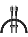 Kabel USB-C Baseus Halo, QC 3.0, PD 2.0, 60W, 3A, 0,5m (czarny)