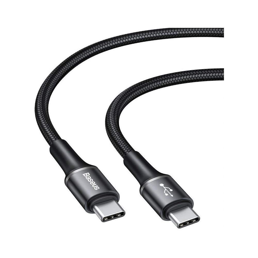 Wholesale Baseus halo data cable Type-C PD2.0 60W (20V 3A) 0.5m Black - BSU1001BLK - {ean13} - Hurt
