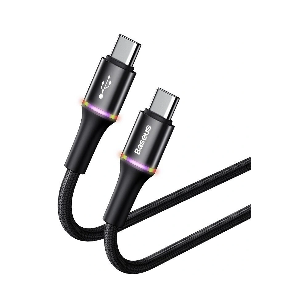 Wholesale Baseus halo data cable Type-C PD2.0 60W (20V 3A) 0.5m Black - BSU1001BLK - {ean13} - Hurt