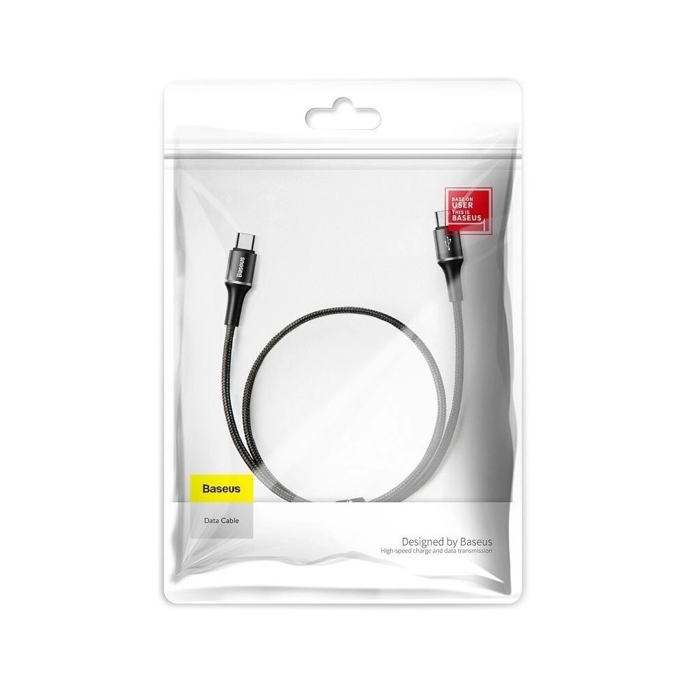 Wholesale Baseus halo data cable Type-C PD2.0 60W (20V 3A) 0.5m Black - BSU1001BLK - {ean13} - Hurt