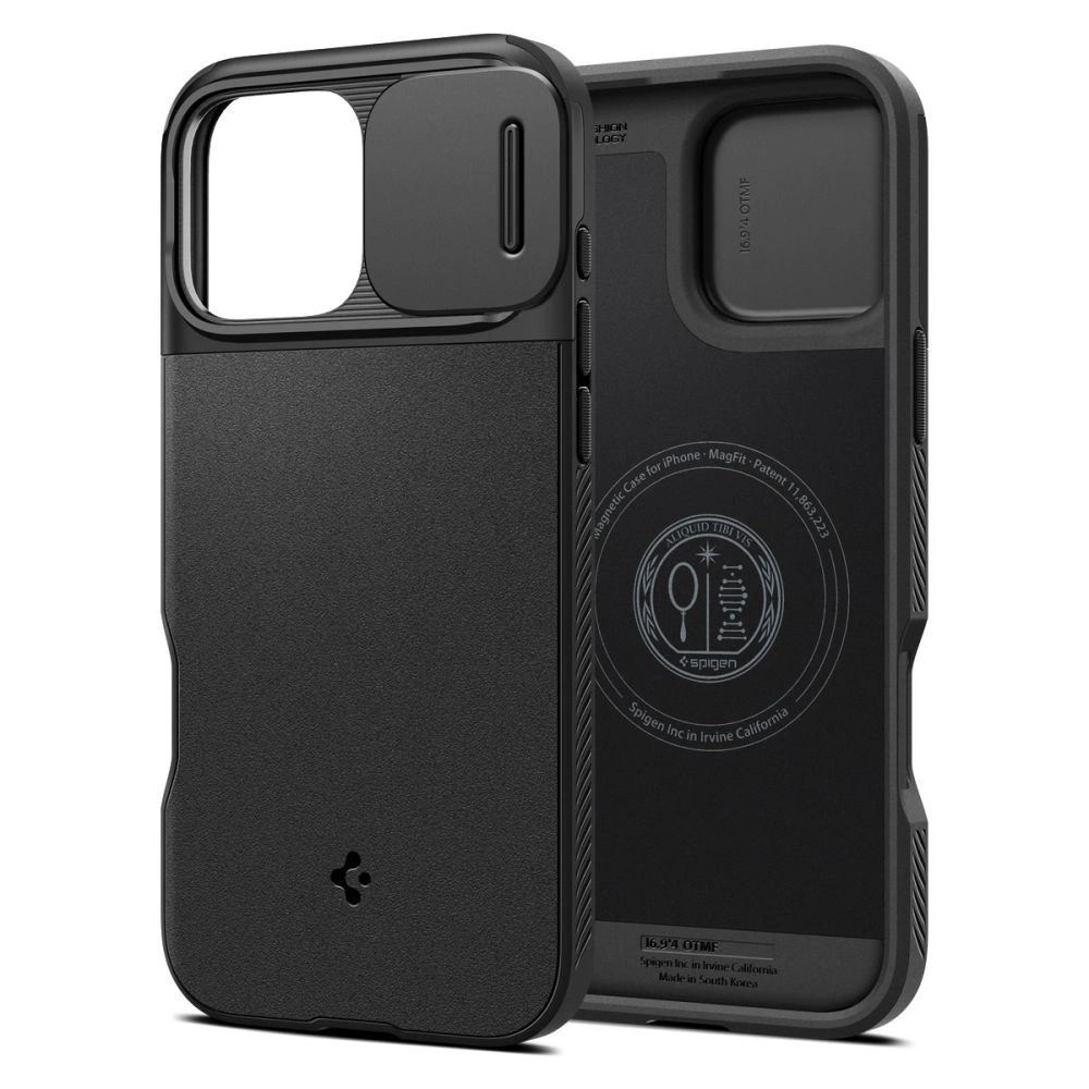 Hurtownia GSM - Spigen Optik Armor Mag MagSafe Apple iPhone 16 Pro Černá - SPN16391 - {ean13} - Hurt