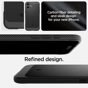 Etui Spigen Rugged Armor Mag Magsafe Apple iPhone 16 Plus Matte Black - iPhone 16 Plus - Spigen