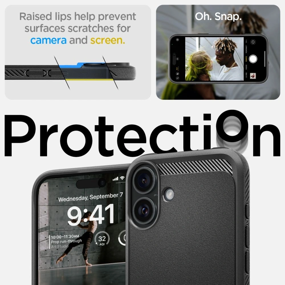 Wholesale Spigen Rugged Armor Mag Magsafe Apple iPhone 16 Plus Matte Black - SPN16396 - {ean13} - Hurt