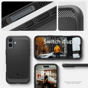 Etui Spigen Rugged Armor Mag Magsafe Apple iPhone 16 Plus Matte Black - iPhone 16 Plus - Spigen