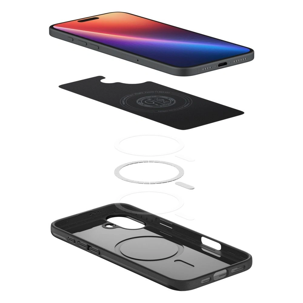 Etui Spigen Thin Fit Mag Magsafe Apple iPhone 16 Plus Black - iPhone 16 Plus - Spigen