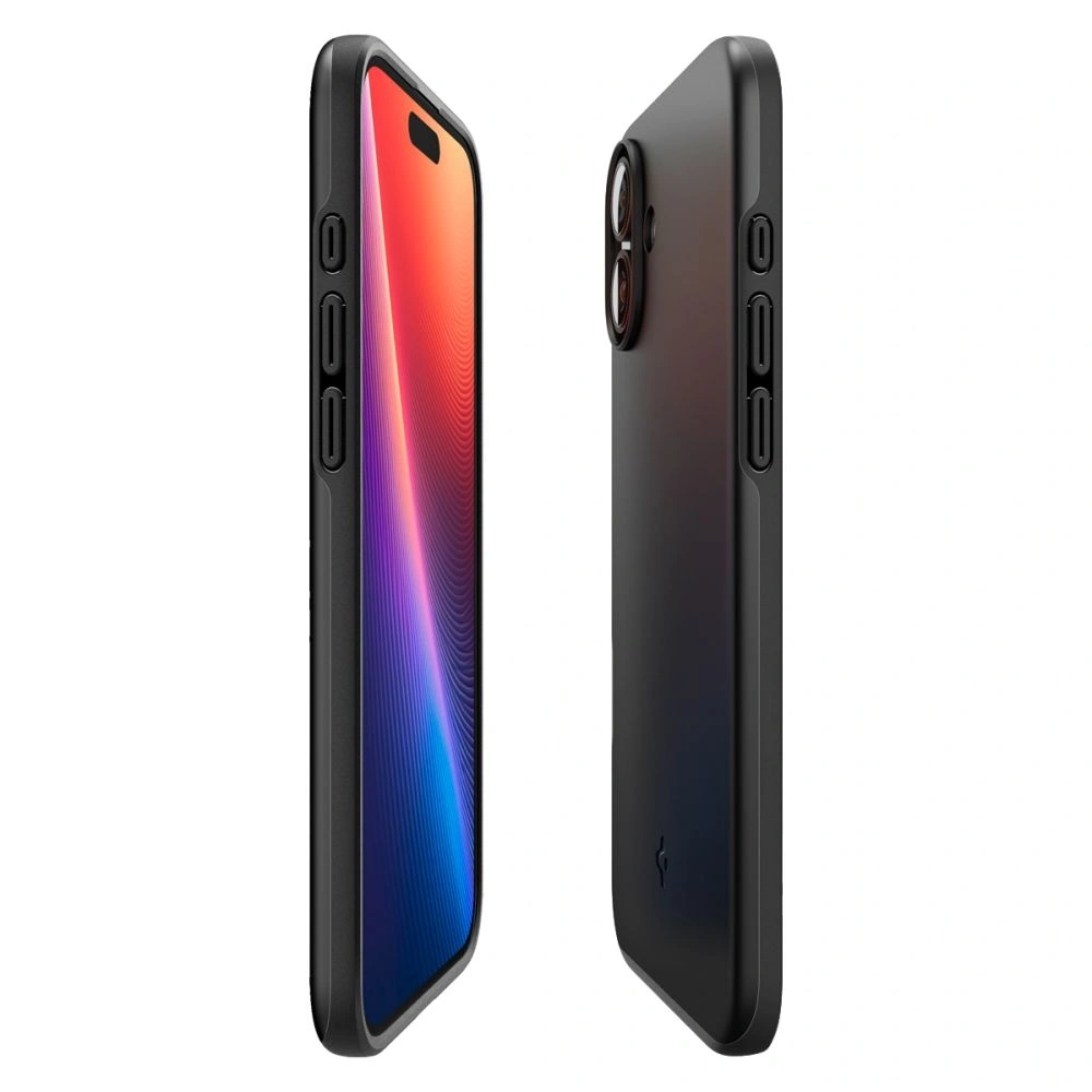 Spigen Dünne Passform Mag Magsafe Apple iPhone 16 Plus Schwarz - iPhone 16 Plus - Spigen