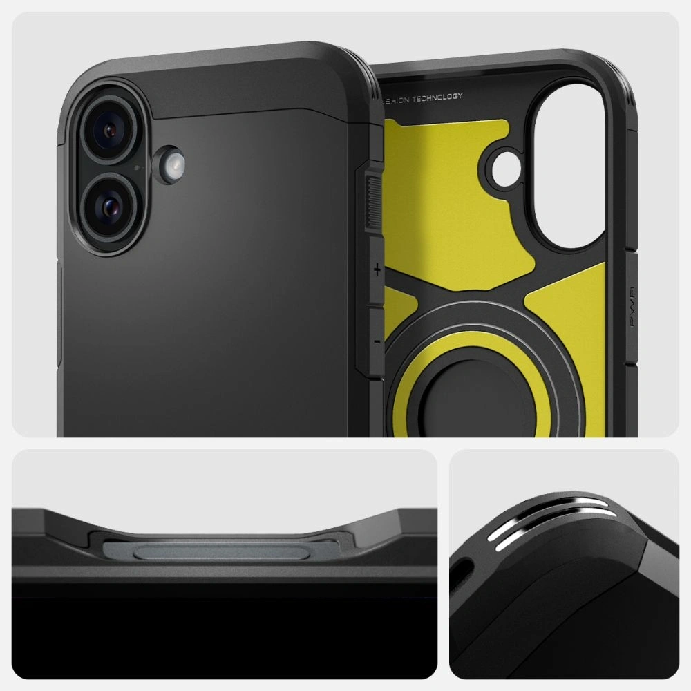 Wholesale Spigen Tough Armor Mag Magsafe Apple iPhone 16 Plus Black - SPN16398 - {ean13} - Hurt