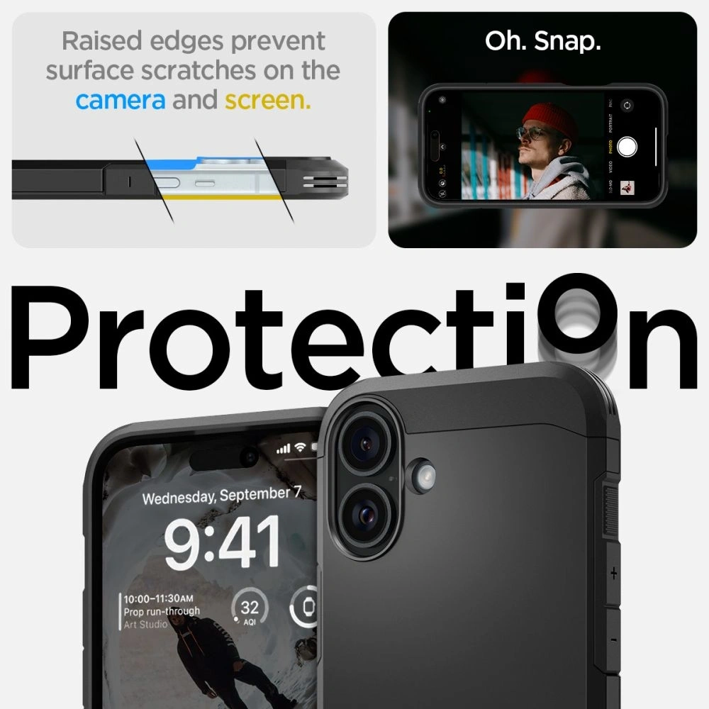 Wholesale Spigen Tough Armor Mag Magsafe Apple iPhone 16 Plus Black - SPN16398 - {ean13} - Hurt