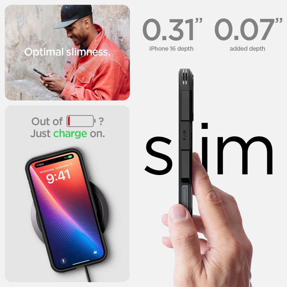 Wholesale Spigen Tough Armor Mag Magsafe Apple iPhone 16 Plus Black - SPN16398 - {ean13} - Hurt