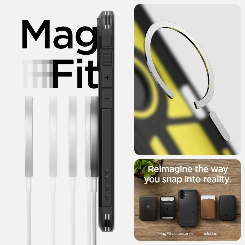 Wholesale Spigen Tough Armor Mag Magsafe Apple iPhone 16 Plus Black - SPN16398 - {ean13} - Hurt