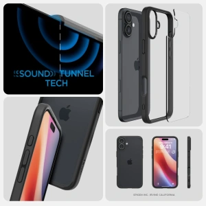 Etui Spigen Ultra Hybrid Apple iPhone 16 Plus Matte Black - iPhone 16 Plus - Spigen