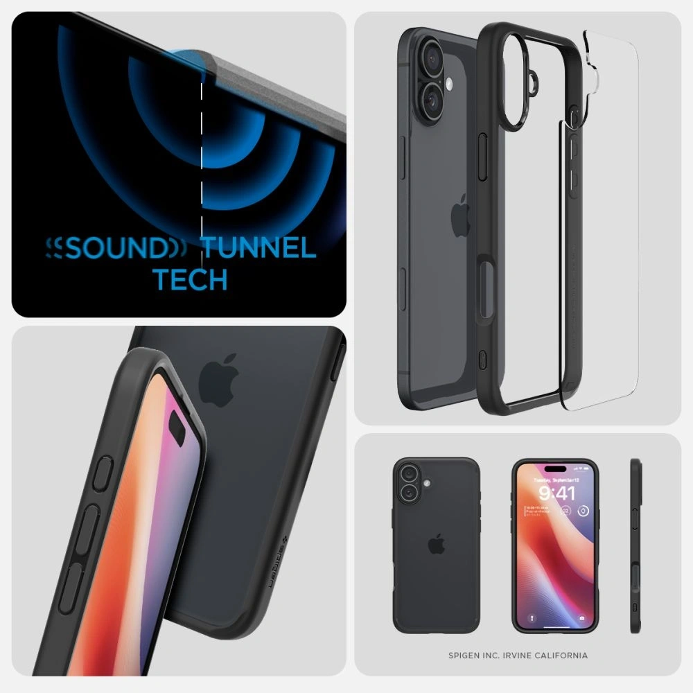Wholesale Spigen Ultra Hybrid Apple iPhone 16 Plus Matte Black - SPN16400 - {ean13} - Hurt