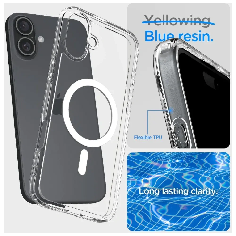 Wholesale Spigen Ultra Hybrid Mag Magsafe Apple iPhone 16 Plus White - SPN16401 - {ean13} - Hurt
