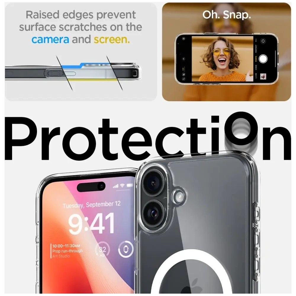 Wholesale Spigen Ultra Hybrid Mag Magsafe Apple iPhone 16 Plus White - SPN16401 - {ean13} - Hurt