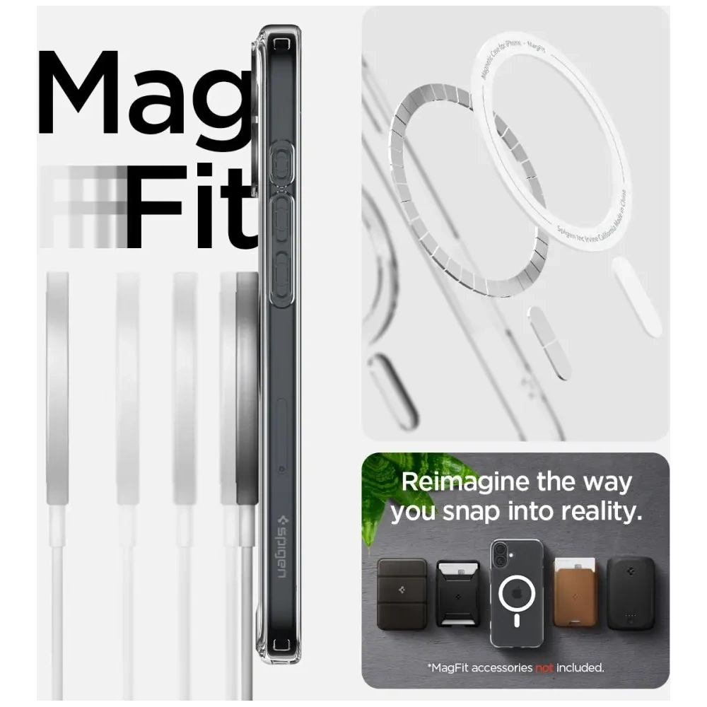 Wholesale Spigen Ultra Hybrid Mag Magsafe Apple iPhone 16 Plus White - SPN16401 - {ean13} - Hurt
