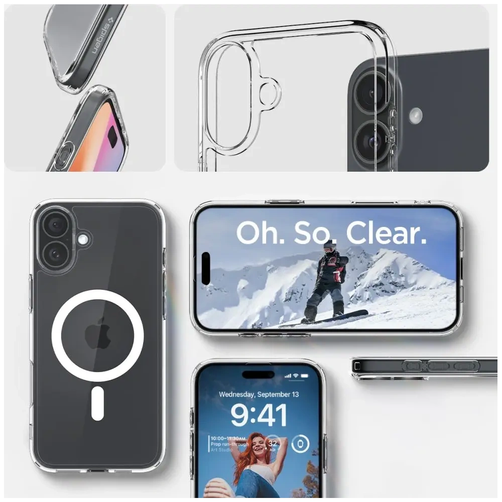 Wholesale Spigen Ultra Hybrid Mag Magsafe Apple iPhone 16 Plus White - SPN16401 - {ean13} - Hurt