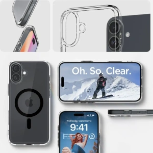 Etui Spigen Ultra Hybrid Mag Magsafe Apple iPhone 16 Plus Black - iPhone 16 Plus - Spigen