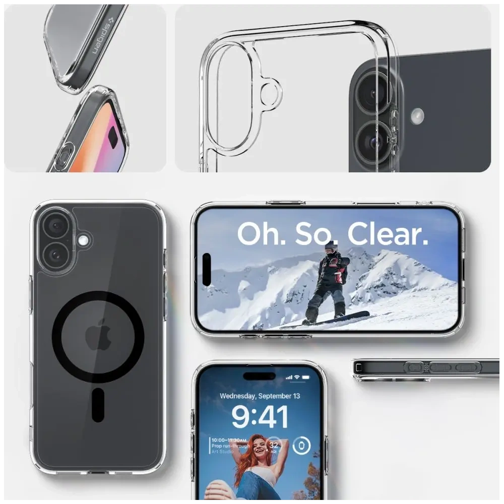 Hurtownia GSM - Spigen Ultra Hybrid Mag Magsafe Apple iPhone 16 Plus Fekete - SPN16402 - {ean13} - Hurt