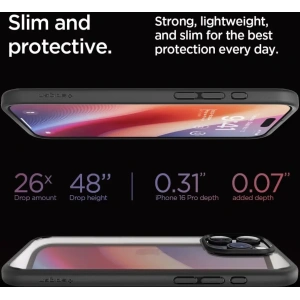 Etui Spigen Ultra Hybrid Apple iPhone 16 Pro Matte Black - iPhone 16 Pro - Spigen