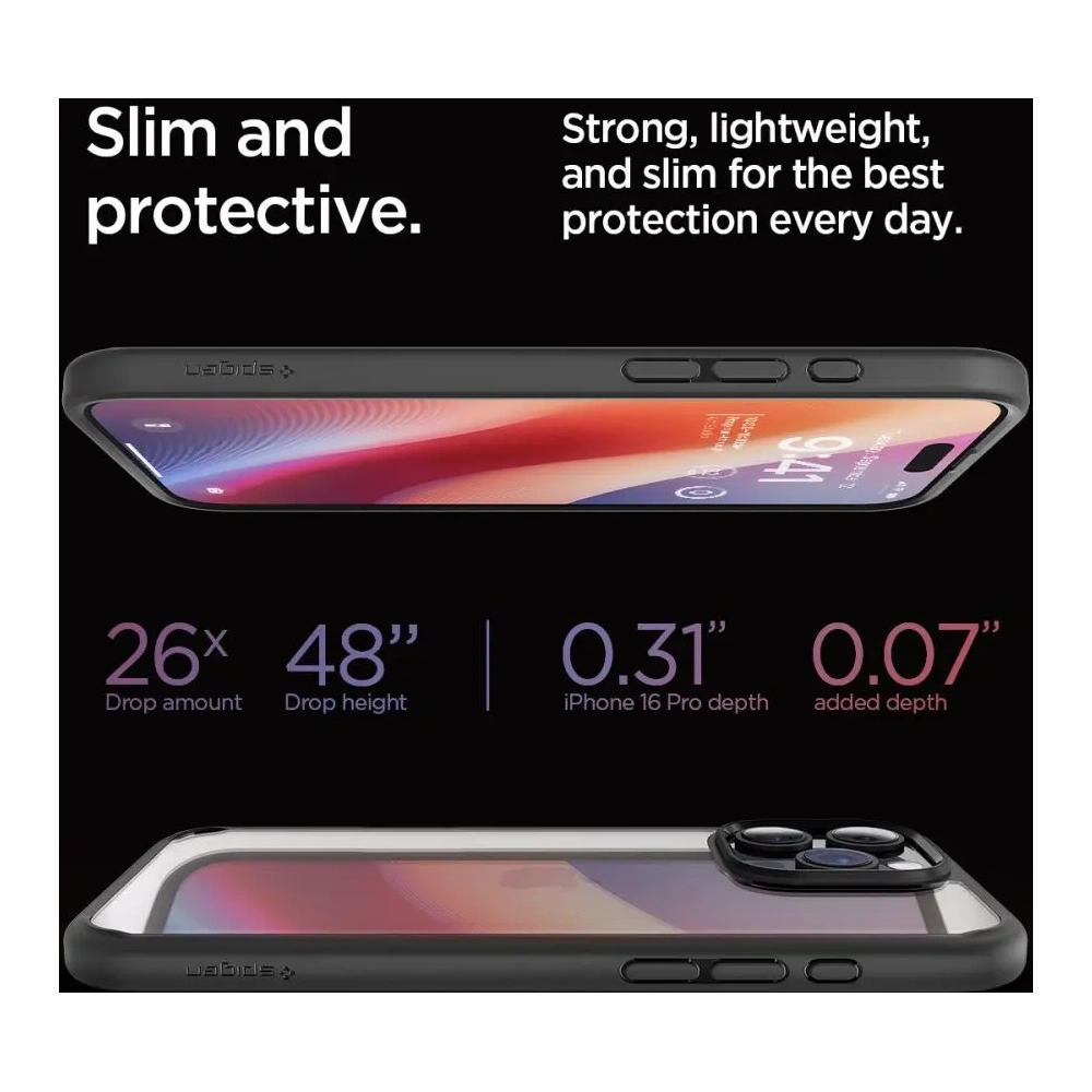 Hurtownia GSM - Spigen Ultra Hybrid Apple iPhone 16 Pro Matt Fekete - SPN16405 - {ean13} - Hurt
