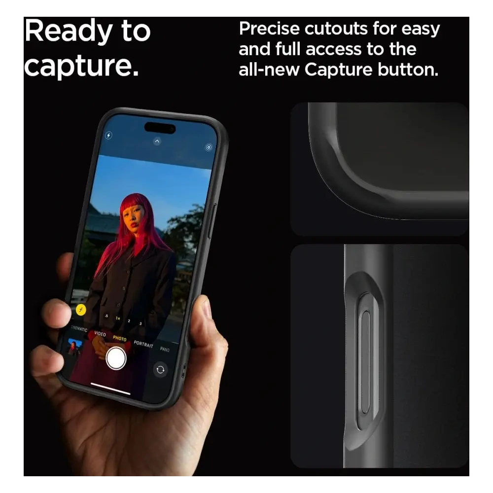 Hurtownia GSM - Spigen Ultra Hybrid Apple iPhone 16 Pro Negru Înghețat - SPN16409 - {ean13} - Hurt
