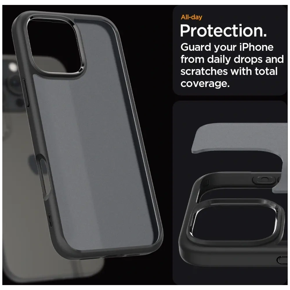 Hurtownia GSM - Spigen Ultra Hybrid Apple iPhone 16 Pro Negru Înghețat - SPN16409 - {ean13} - Hurt