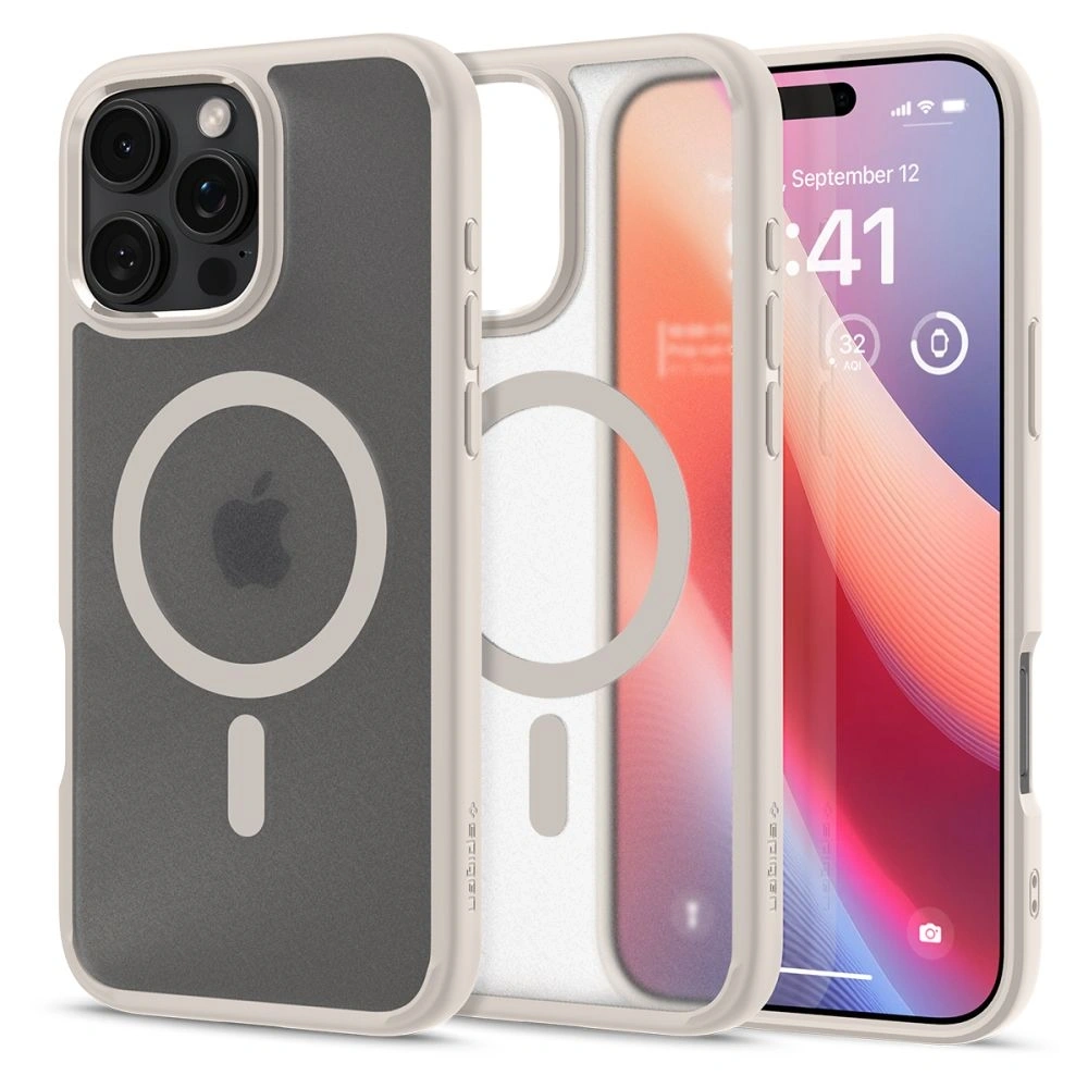Hurtownia GSM - Spigen Ultra Hybrid Mag Magsafe Apple iPhone 16 Pro Frost Természetes Titán - SPN16416 - {ean13} - Hurt