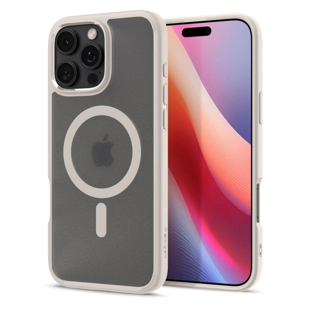 Wholesale Spigen Ultra Hybrid Mag Magsafe Apple iPhone 16 Pro Frost Natural Titanium - SPN16416 - {ean13} - Hurt