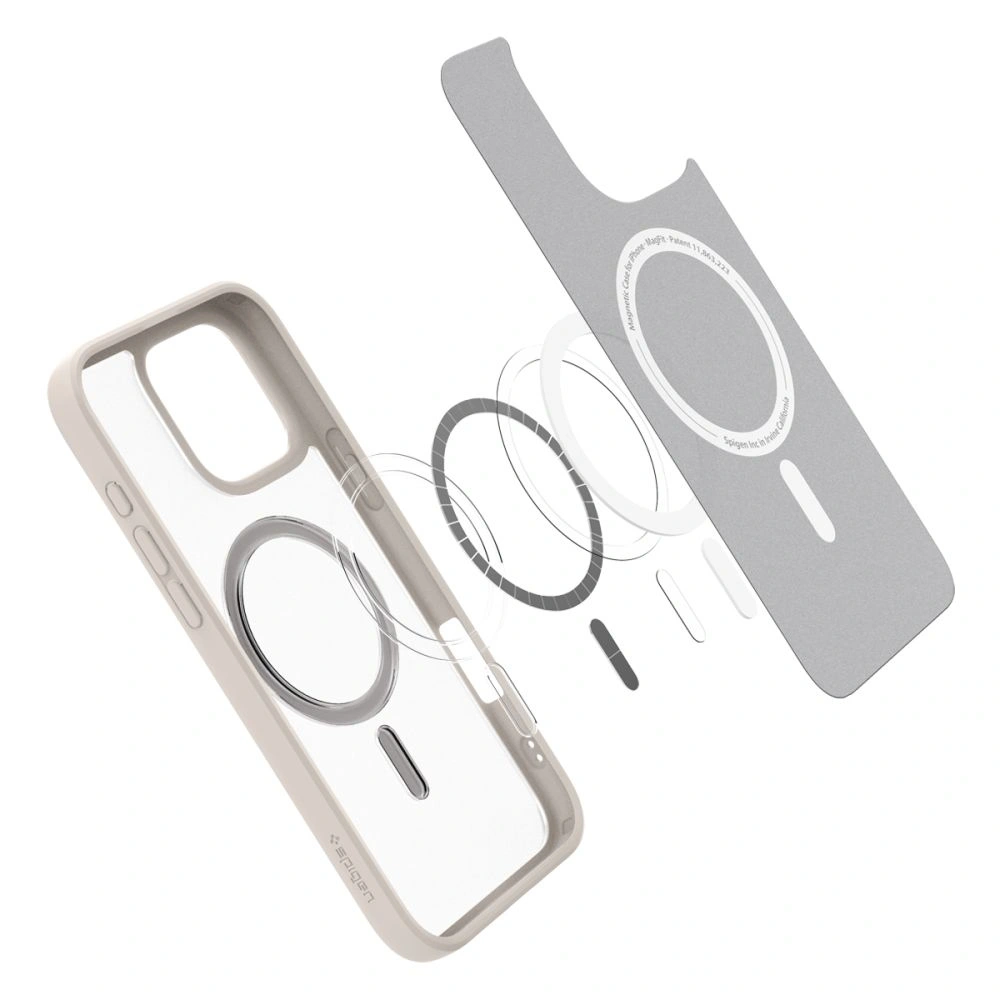 Wholesale Spigen Ultra Hybrid Mag Magsafe Apple iPhone 16 Pro Frost Natural Titanium - SPN16416 - {ean13} - Hurt