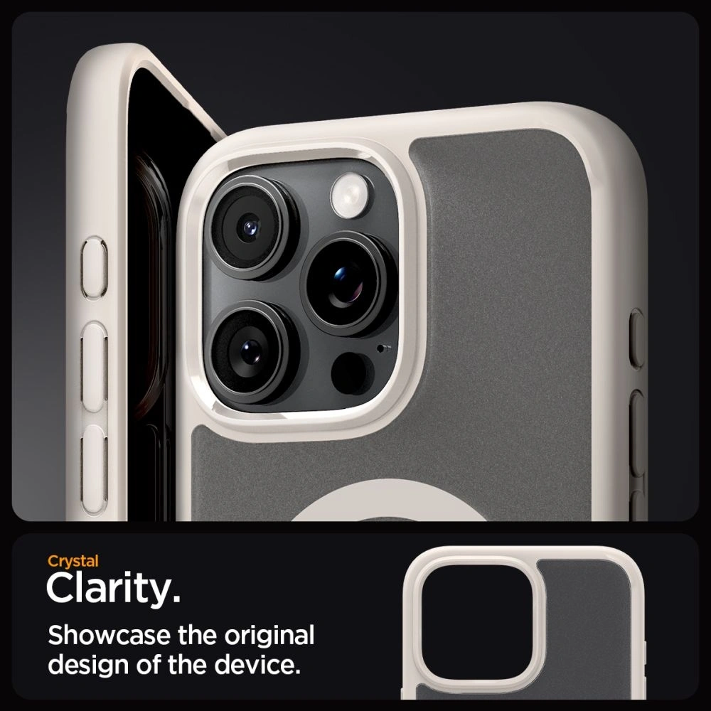 Wholesale Spigen Ultra Hybrid Mag Magsafe Apple iPhone 16 Pro Frost Natural Titanium - SPN16416 - {ean13} - Hurt