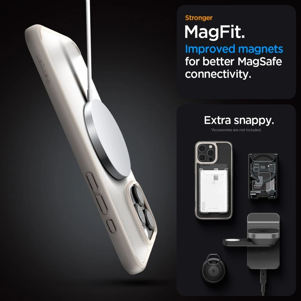Hurtownia GSM - Spigen Ultra Hybrid Mag Magsafe Apple iPhone 16 Pro Frost Természetes Titán - SPN16416 - {ean13} - Hurt