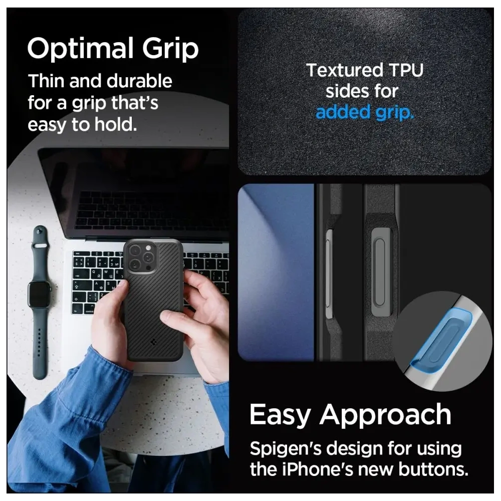 Wholesale Spigen Core Armor Apple iPhone 16 Pro Matte Black - SPN16419 - {ean13} - Hurt