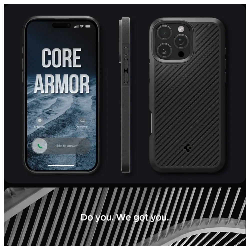 Wholesale Spigen Core Armor Apple iPhone 16 Pro Matte Black - SPN16419 - {ean13} - Hurt