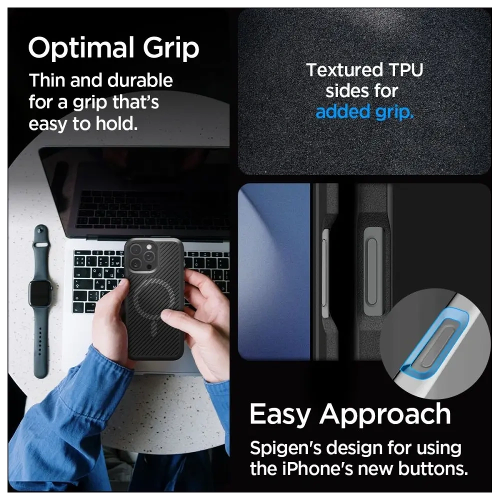Hurtownia GSM - Spigen Core Armor Mag Magsafe Apple iPhone 16 Pro Matt Fekete - SPN16420 - {ean13} - Hurt